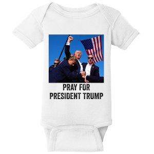 Pray For President Trump God Bless President Trump Baby Bodysuit