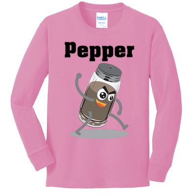 Pepper Funny Power Matching Salt And Pepper Gift Kids Long Sleeve Shirt