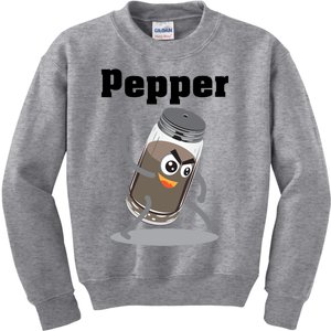 Pepper Funny Power Matching Salt And Pepper Gift Kids Sweatshirt