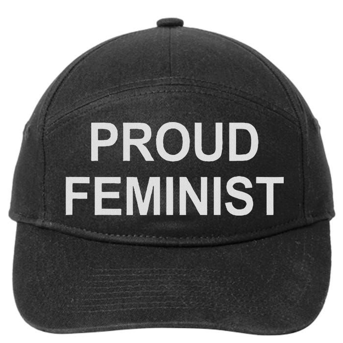 Proud Feminist 7-Panel Snapback Hat