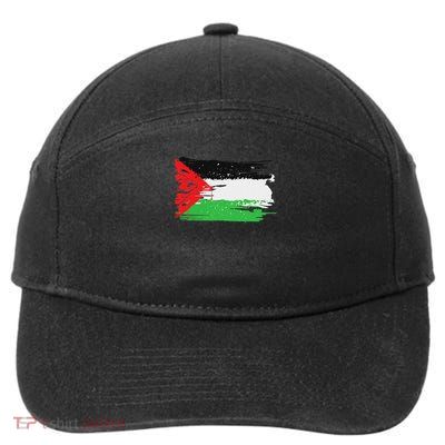 Palestine Flag 7-Panel Snapback Hat