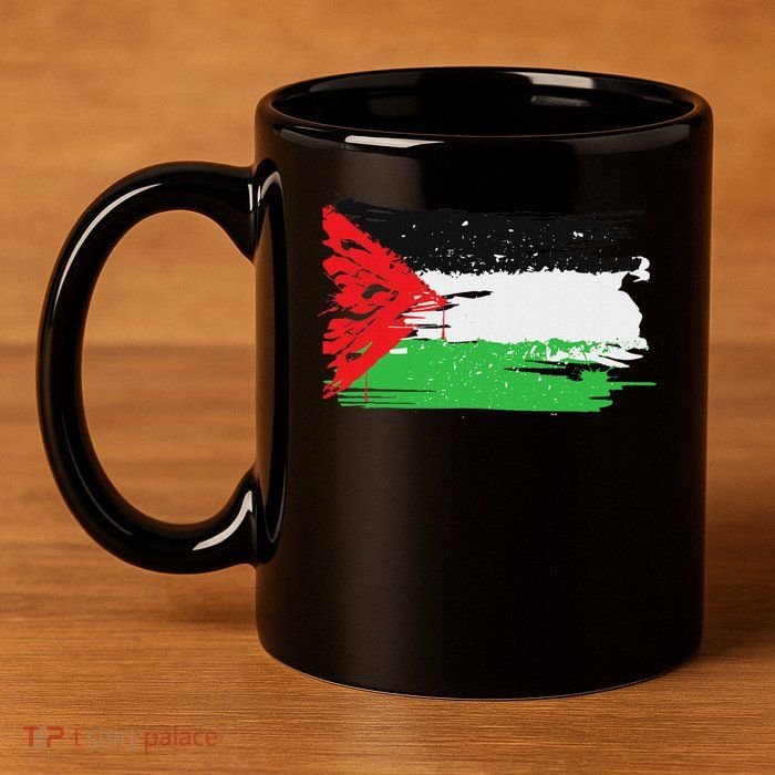 Palestine Flag 11oz C Handle Ceramic Mug