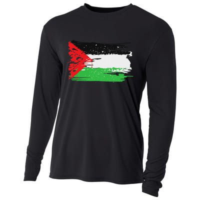 Palestine Flag Cooling Performance Long Sleeve Crew