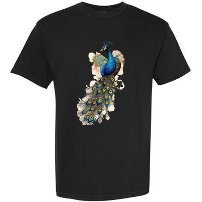 Peacock Feather Peahen Bird Animal Peacocks Lover Garment-Dyed Heavyweight T-Shirt