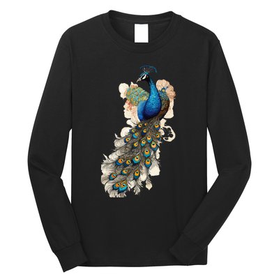 Peacock Feather Peahen Bird Animal Peacocks Lover Long Sleeve Shirt