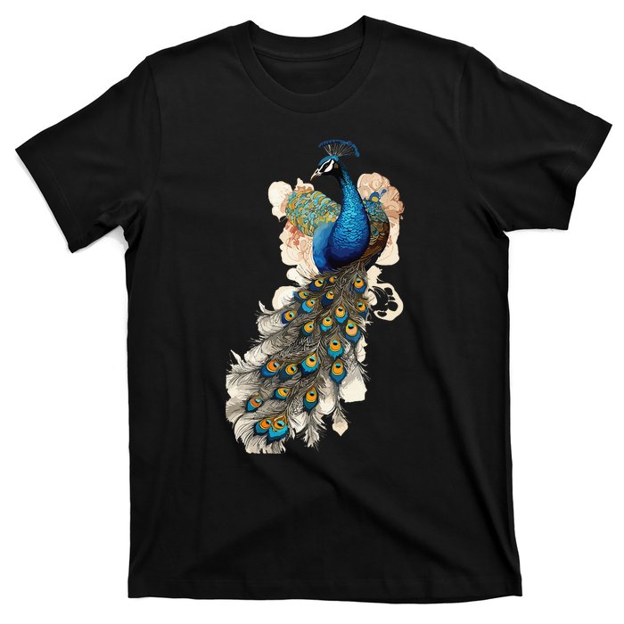 Peacock Feather Peahen Bird Animal Peacocks Lover T-Shirt