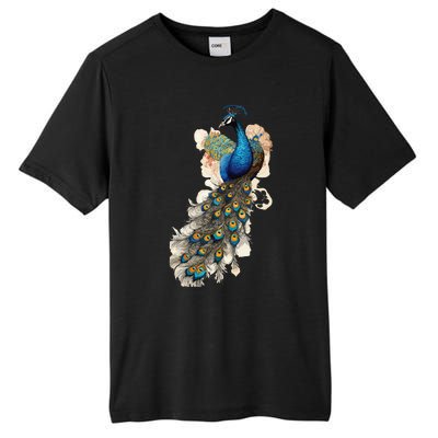 Peacock Feather Peahen Bird Animal Peacocks Lover Tall Fusion ChromaSoft Performance T-Shirt