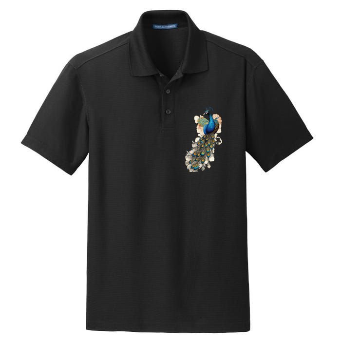 Peacock Feather Peahen Bird Animal Peacocks Lover Dry Zone Grid Polo