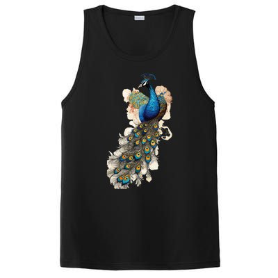 Peacock Feather Peahen Bird Animal Peacocks Lover PosiCharge Competitor Tank