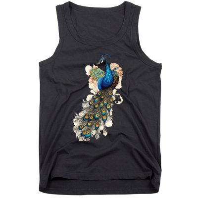 Peacock Feather Peahen Bird Animal Peacocks Lover Tank Top