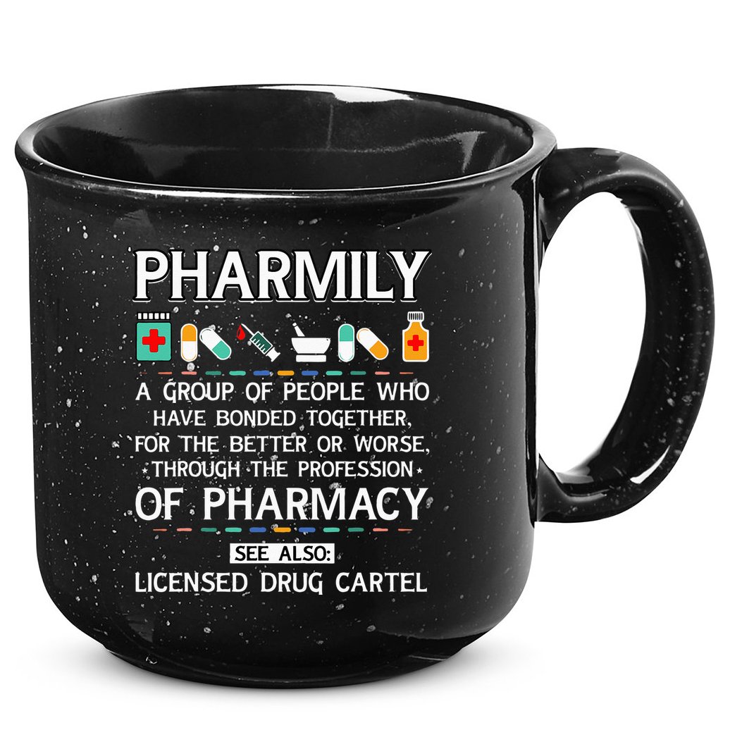 Pharmily Funny Pharmacy Technician Pharmacist 15oz Campfire Ceramic Mug