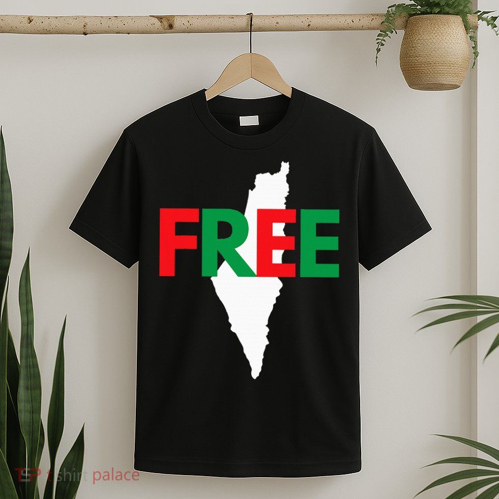 Palestine Free Palestine In Arabic Free Gaza Palestine Flag T-Shirt