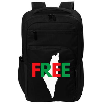 Palestine Free Palestine In Arabic Free Gaza Palestine Flag Impact Tech Backpack