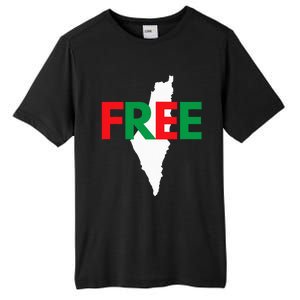 Palestine Free Palestine In Arabic Free Gaza Palestine Flag Tall Fusion ChromaSoft Performance T-Shirt