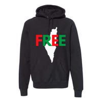 Palestine Free Palestine In Arabic Free Gaza Palestine Flag Premium Hoodie