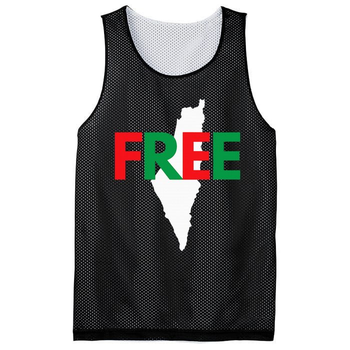 Palestine Free Palestine In Arabic Free Gaza Palestine Flag Mesh Reversible Basketball Jersey Tank