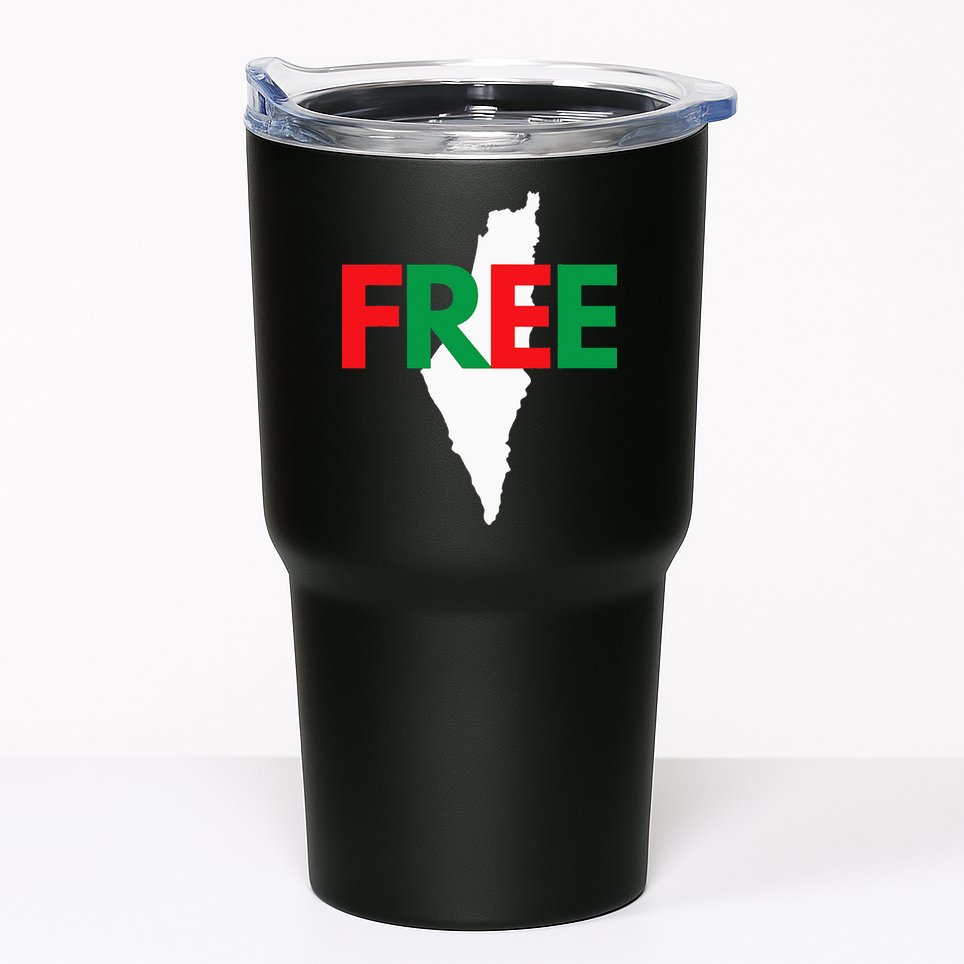 Palestine Free Palestine In Arabic Free Gaza Palestine Flag Tumbler