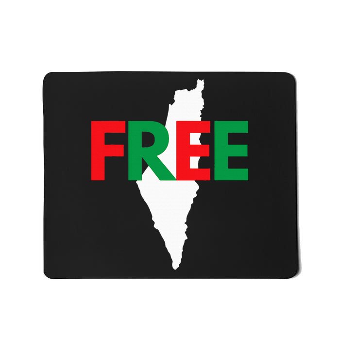 Palestine Free Palestine In Arabic Free Gaza Palestine Flag Mousepad