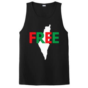 Palestine Free Palestine In Arabic Free Gaza Palestine Flag PosiCharge Competitor Tank