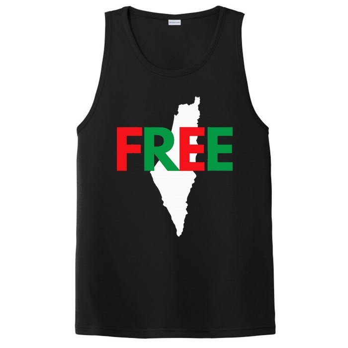 Palestine Free Palestine In Arabic Free Gaza Palestine Flag PosiCharge Competitor Tank