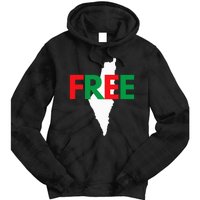 Palestine Free Palestine In Arabic Free Gaza Palestine Flag Tie Dye Hoodie