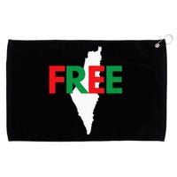 Palestine Free Palestine In Arabic Free Gaza Palestine Flag Grommeted Golf Towel