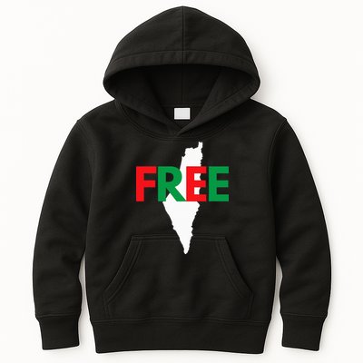 Palestine Free Palestine In Arabic Free Gaza Palestine Flag Kids Hoodie