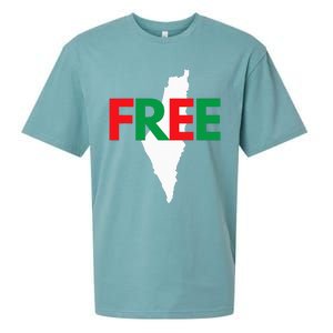 Palestine Free Palestine In Arabic Free Gaza Palestine Flag Sueded Cloud Jersey T-Shirt