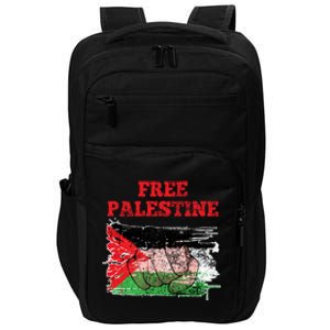 Palestine Flag Patriotic Palestinian Free Palestine Cute Gift Impact Tech Backpack