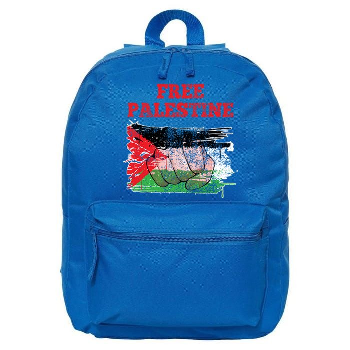 Palestine Flag Patriotic Palestinian Free Palestine Cute Gift 16 in Basic Backpack