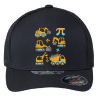 Pi Funny Pi Day 3.14 Construction Trucks Flexfit Unipanel Trucker Cap