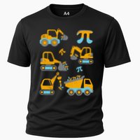 Pi Funny Pi Day 3.14 Construction Trucks Performance Shirt