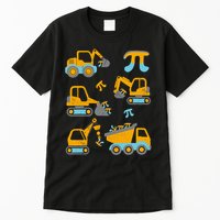 Pi Funny Pi Day 3.14 Construction Trucks Tall T-Shirt