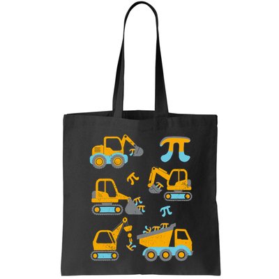 Pi Funny Pi Day 3.14 Construction Trucks Bag