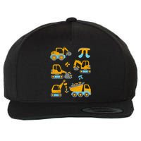 Pi Funny Pi Day 3.14 Construction Trucks Wool Snapback Cap