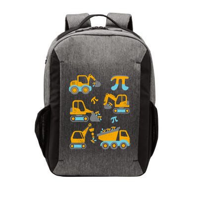 Pi Funny Pi Day 3.14 Construction Trucks Vector Backpack