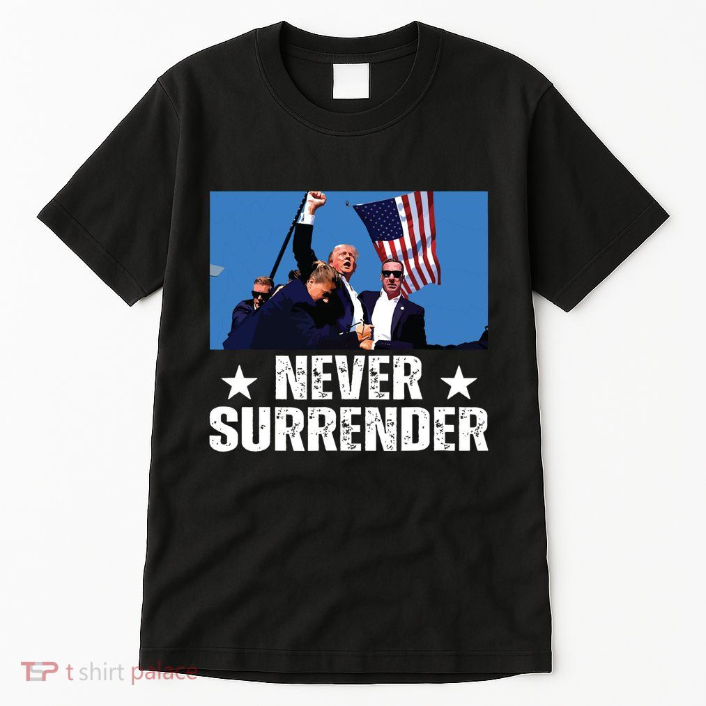 Pray For President Trump Never Surrender God Bless Trump Tall T-Shirt