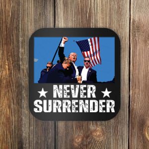 Pray For President Trump Never Surrender God Bless Trump Coaster