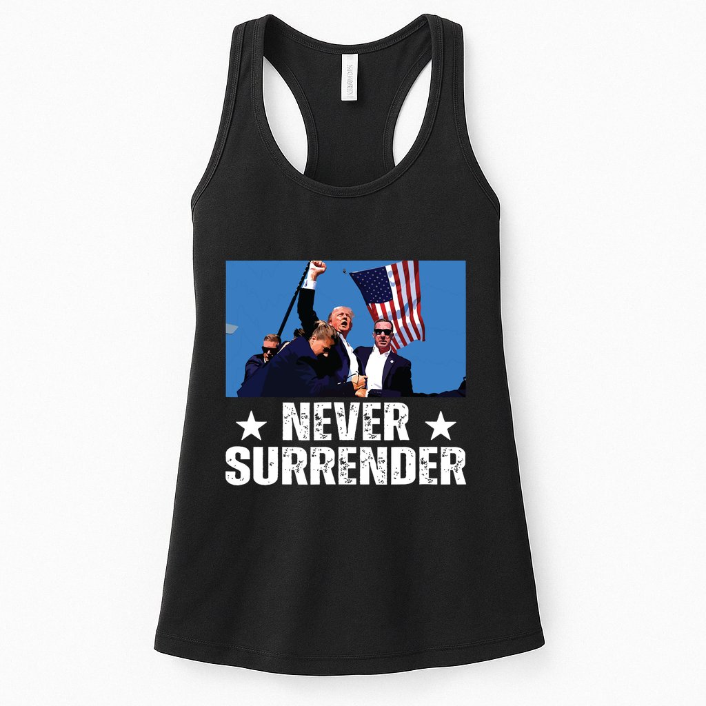 Pray For President Trump Never Surrender God Bless Trump Womens Tank Top