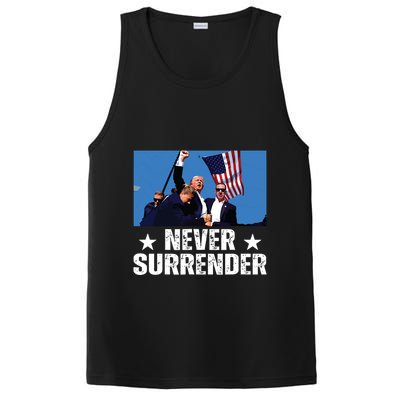 Pray For President Trump Never Surrender God Bless Trump PosiCharge Competitor Tank