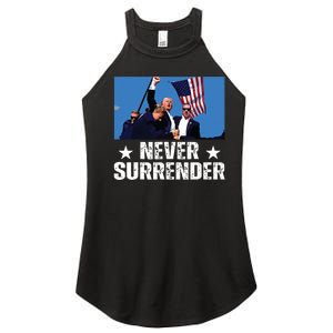 Pray For President Trump Never Surrender God Bless Trump Women's Perfect Tri Rocker Tank