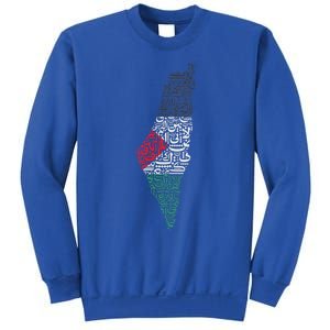 Palestine Free Palestine in Arabic Free Gaza Palestine Flag Sweatshirt