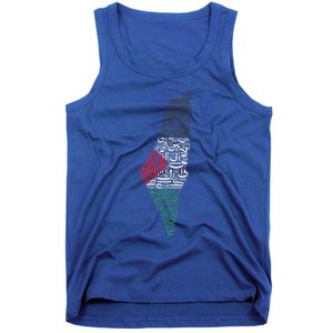 Palestine Free Palestine in Arabic Free Gaza Palestine Flag Tank Top