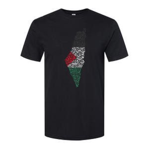 Palestine Free Palestine in Arabic Free Gaza Palestine Flag Softstyle CVC T-Shirt