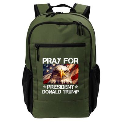 Pray For President Donald Trump American Flag Eagle Backpack