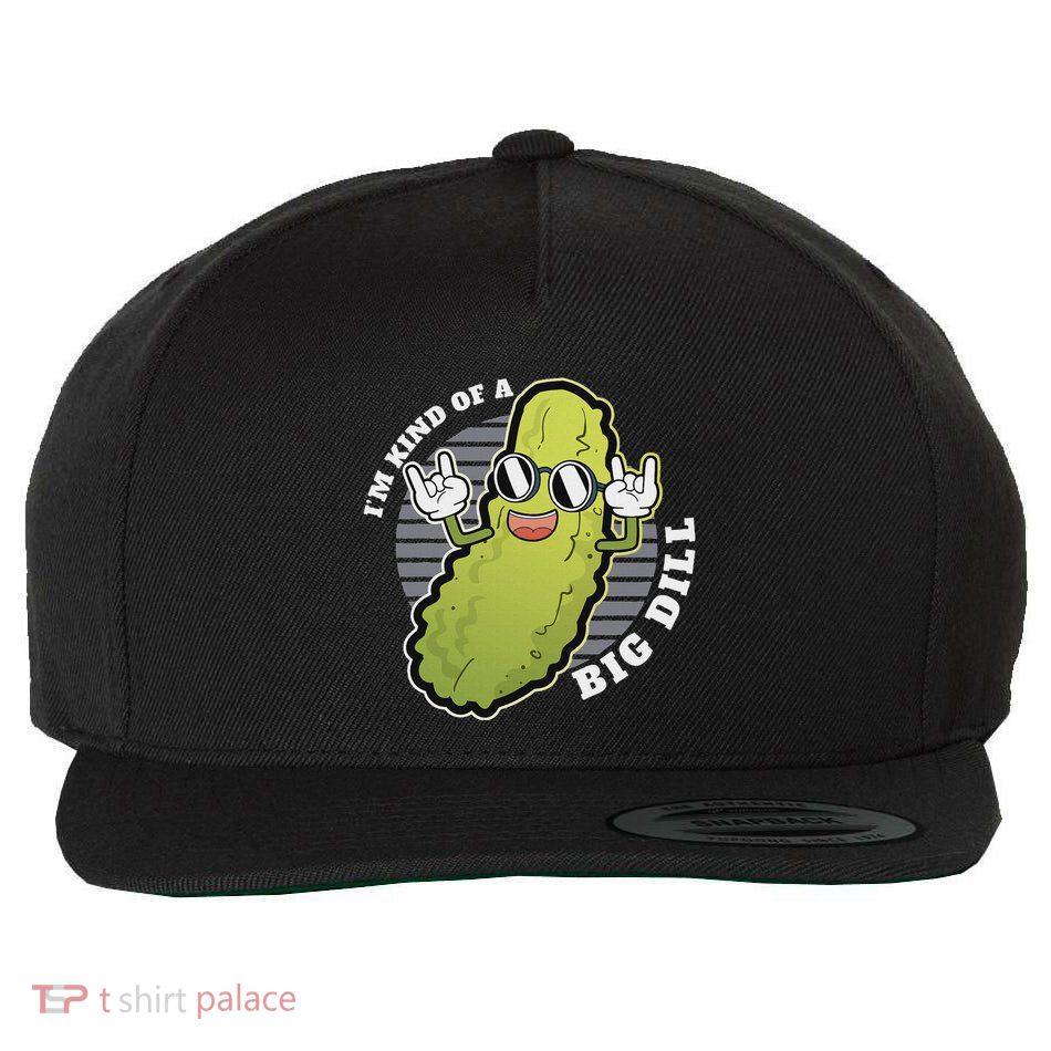 Pickle Fan Pun IM Kinda Bill Dill Joke Wool Snapback Cap