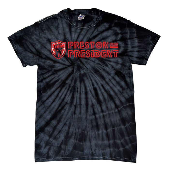 Preston For President Logo Tie-Dye T-Shirt