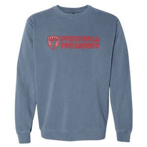 Preston For President Logo Garment-Dyed Sweatshirt