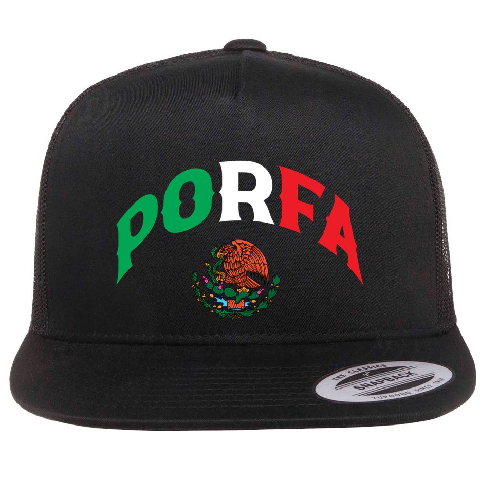 Porfa Flag Flat Bill Trucker Hat