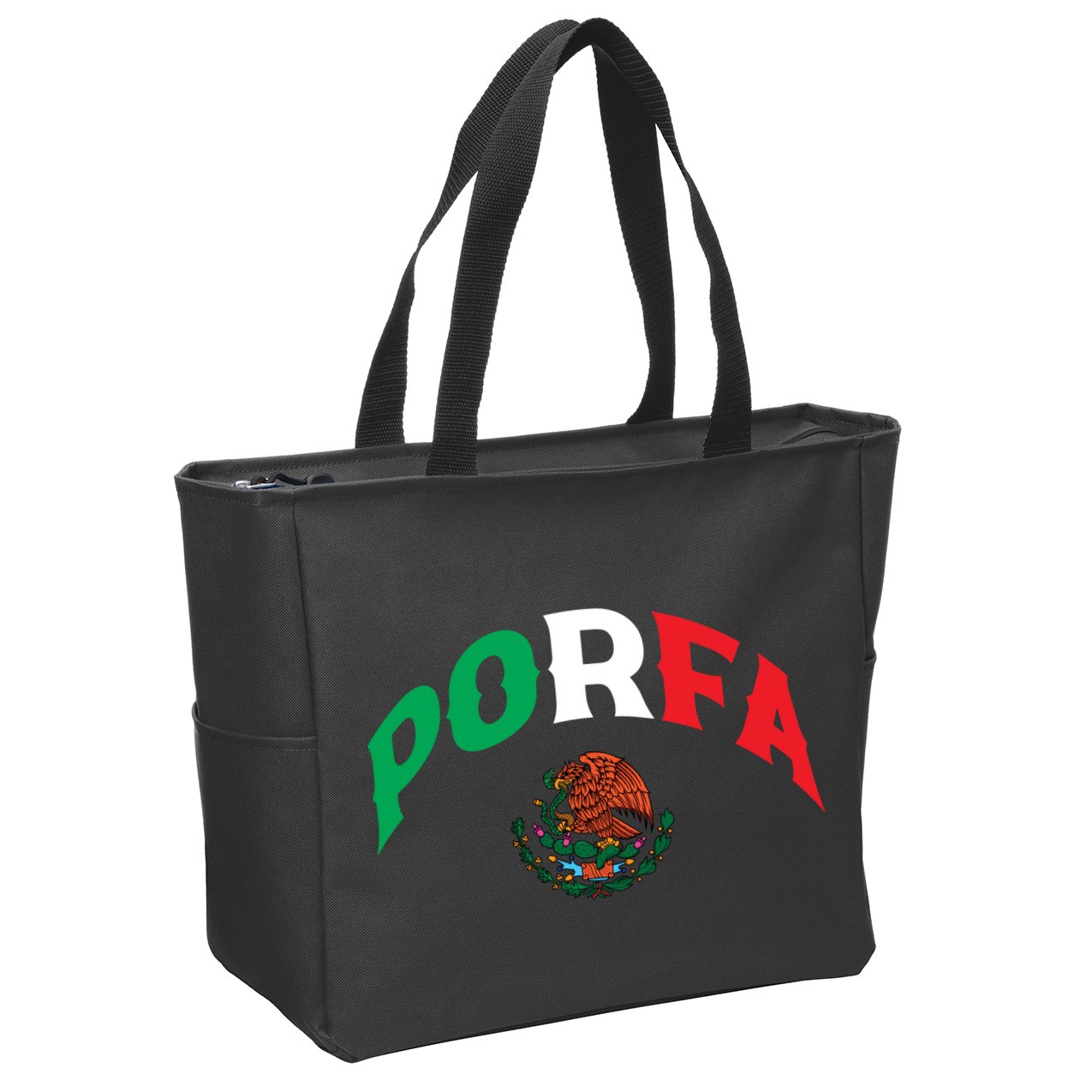Porfa Flag Zip Tote Bag